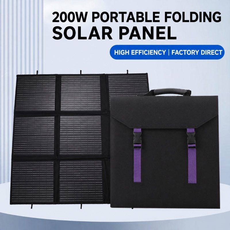 ETFE Portable Solar Folding Charging Panel 200W for Outdoor Camping