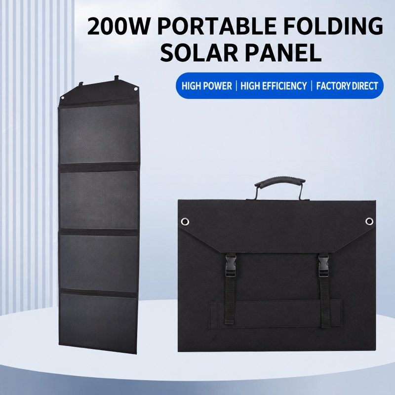 ETFE Portable Solar Folding Charging Panel 200W for Outdoor Camping