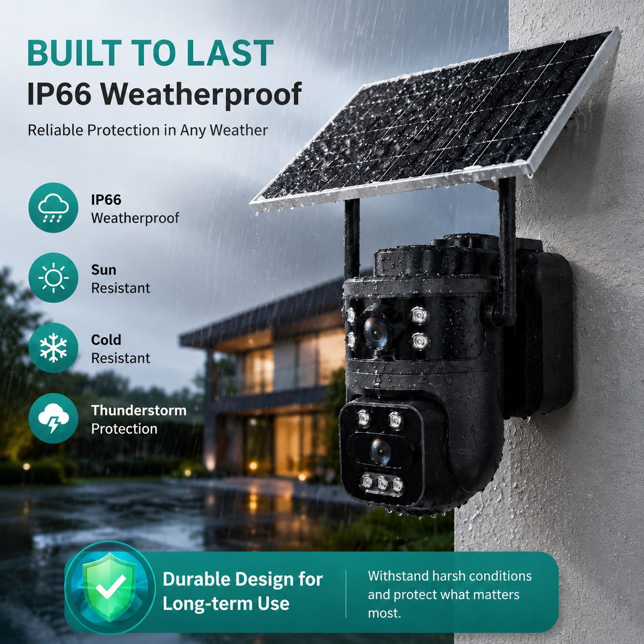 Solar 4G Wireless PTZ Outdoor Night Vision Waterproof Security Camera with Remote Monitoring