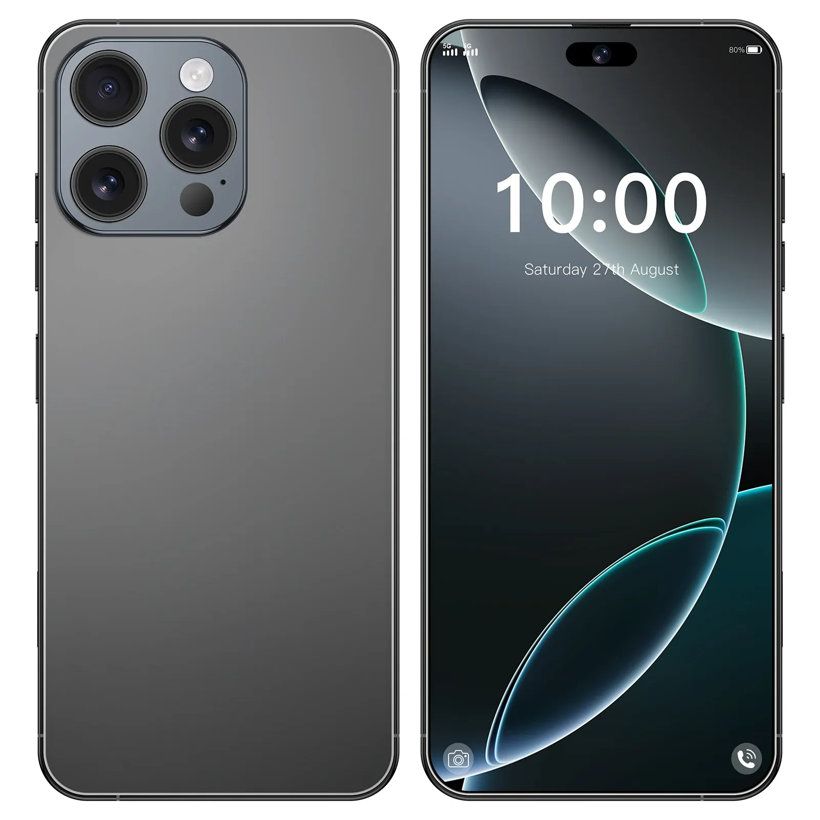 Ghana Hot Deal 16 Pro Max (8G + 512G ) – 7.3 inch HD+ Android Smartphone, Black