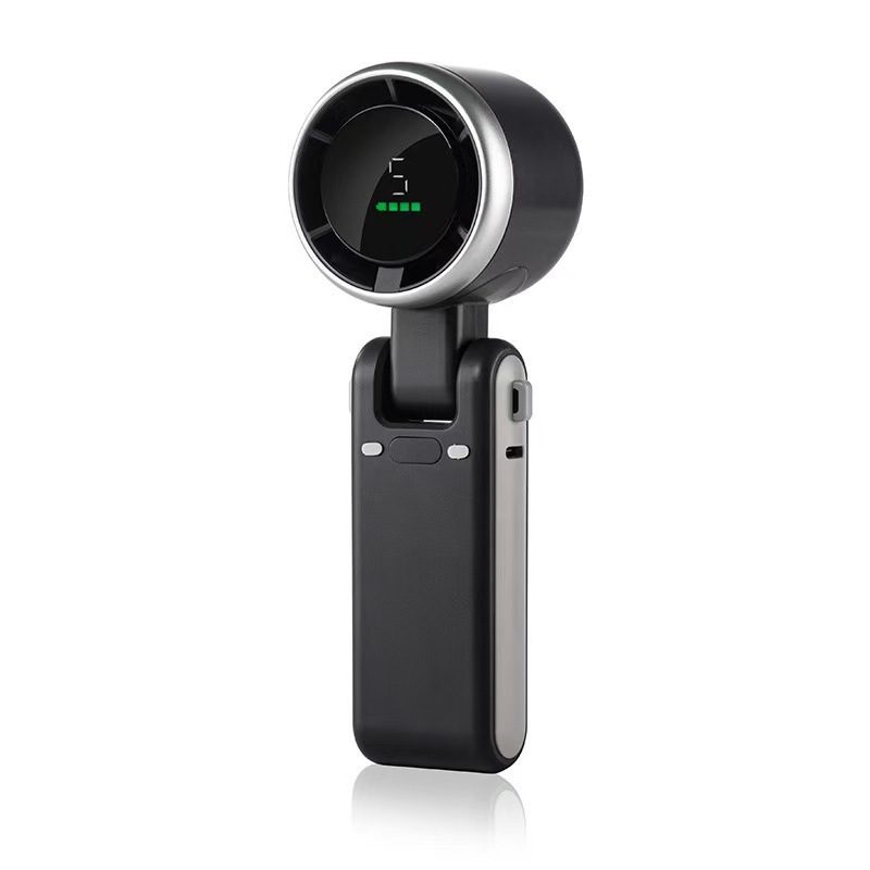 N607 High-Speed Handheld Mini Fan USB Portable Foldable Neck Fan Turbo Short Battery Life