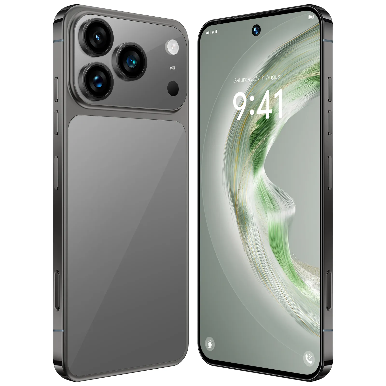 Ghana's Top-Selling I17 Pro Max – 8GB+256GB HD+ Android 13, 7.3 HD+ Display, Dual SIM 5G
