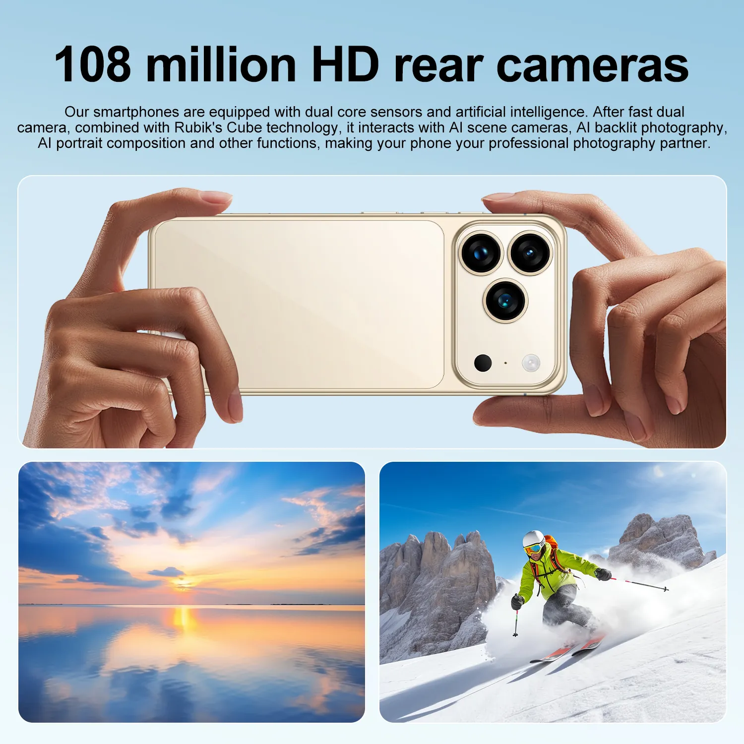 Ghana's Top-Selling I17 Pro Max – 8GB+256GB HD+ Android 13, 7.3 HD+ Display, Dual SIM 5G