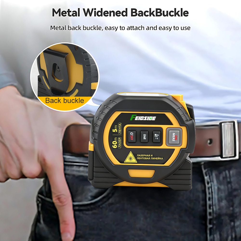 4-in-1 Electronic Laser Tape Measure, High Precision Infrared Distance Meter