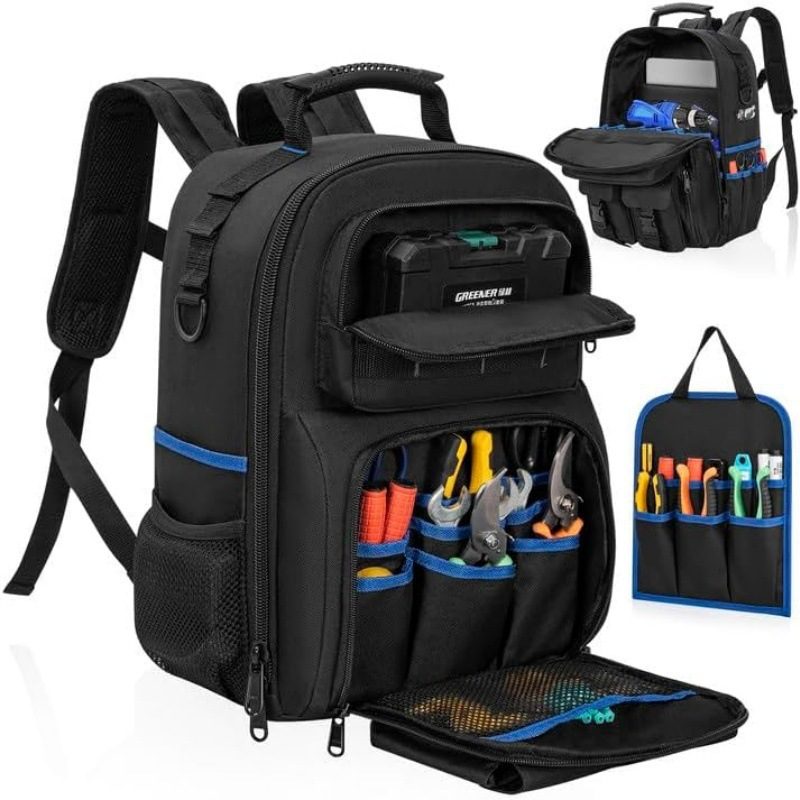 Tool Storage Backpack, Hardware Accessories Organizer, Outdoor Portable Backpack