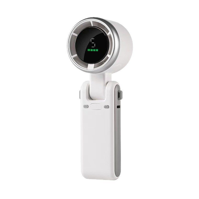 N607 High-Speed Handheld Mini Fan USB Portable Foldable Neck Fan Turbo Short Battery Life