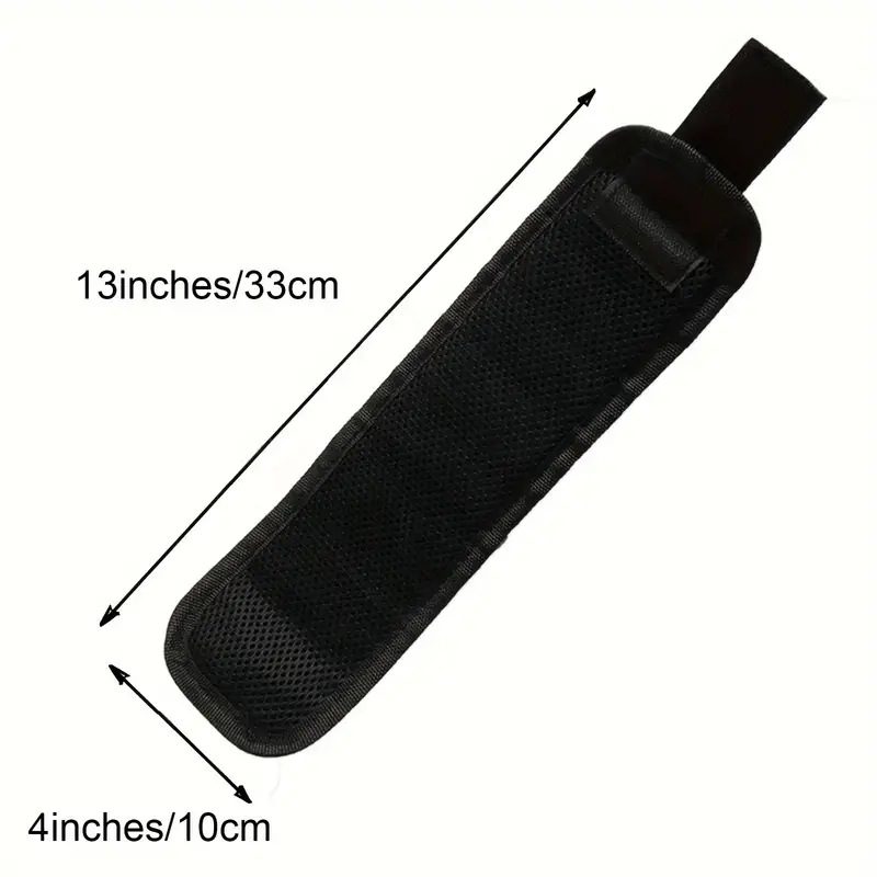 Magnetic Wristband with Adhesive Velcro for Hardware Tools, Screwdrivers, and Screws
