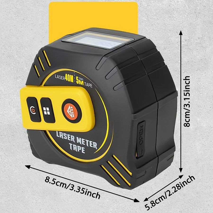 4-in-1 Electronic Laser Tape Measure, High Precision Infrared Distance Meter