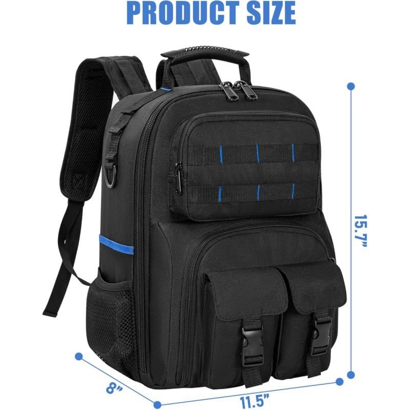 Tool Storage Backpack, Hardware Accessories Organizer, Outdoor Portable Backpack