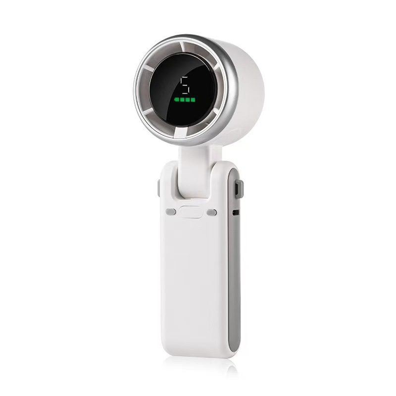 N607 High-Speed Handheld Mini Fan USB Portable Foldable Neck Fan Turbo Short Battery Life