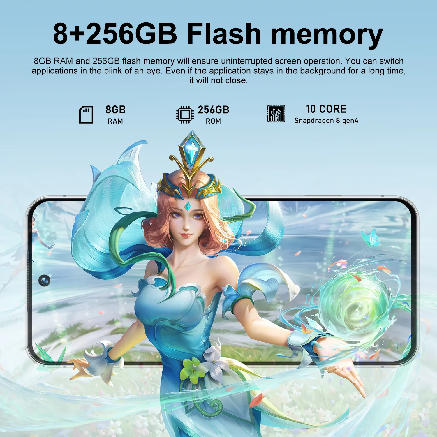 Ghana's Top-Selling I17 Pro Max – 8GB+256GB HD+ Android 13, 7.3 HD+ Display, Dual SIM 5G