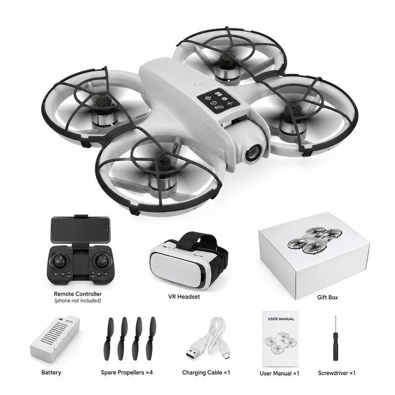 H36 Brushless FPV Drone HD Camera Quadcopter with VR Goggles Remote Control Aircraft