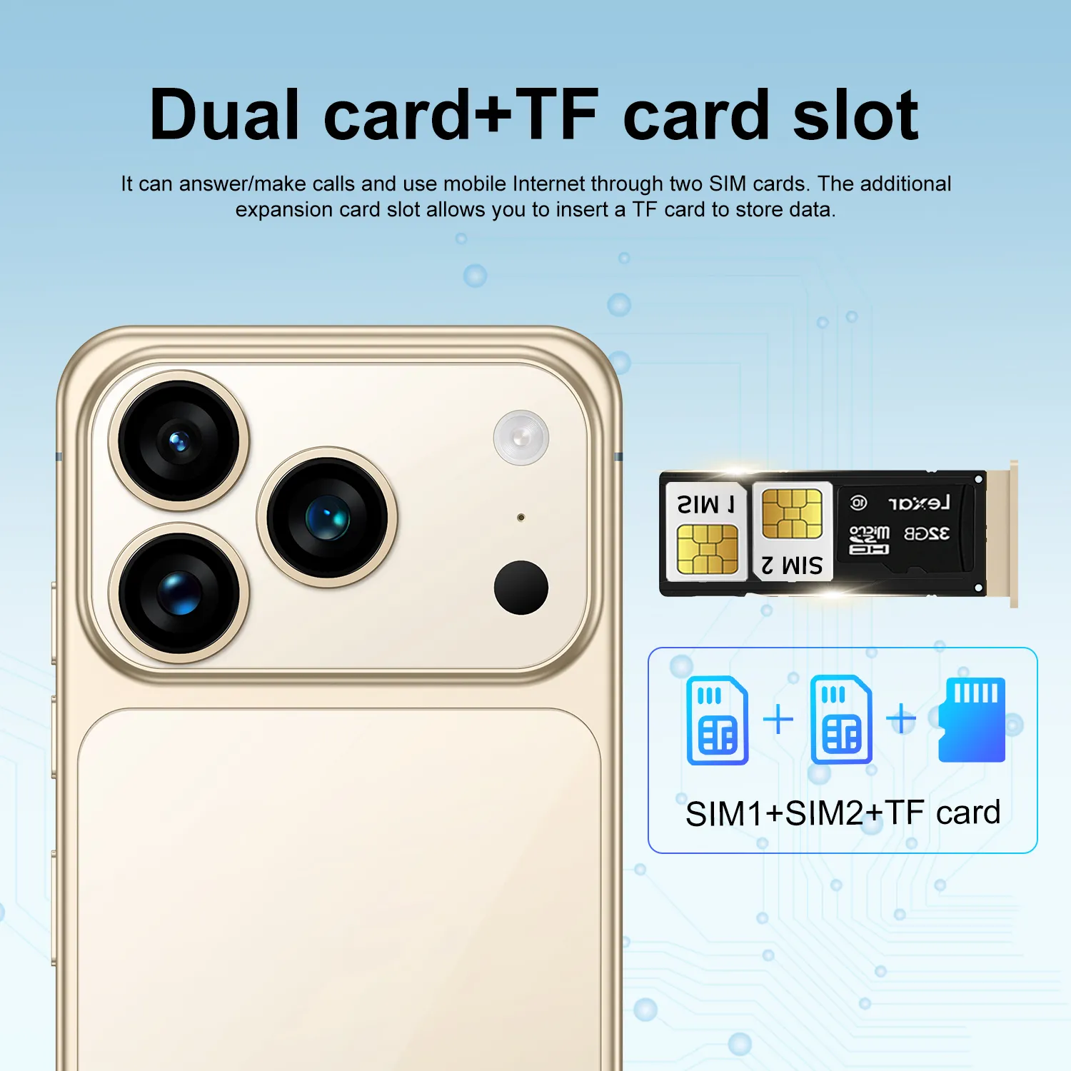 Ghana's Top-Selling I17 Pro Max – 8GB+256GB HD+ Android 13, 7.3 HD+ Display, Dual SIM 5G